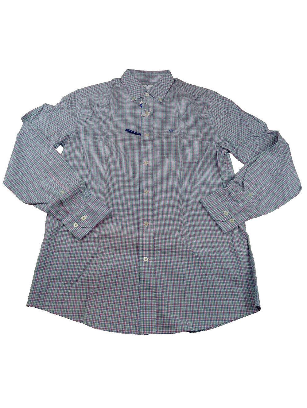 Southern Tide Shirt Mens Small Multi Color Plaid Check Long Sleeve Classic Fit S